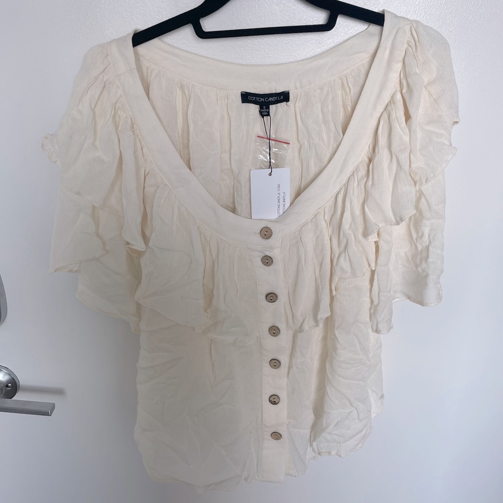 White Summer COTTONCANDY LA Blouse!